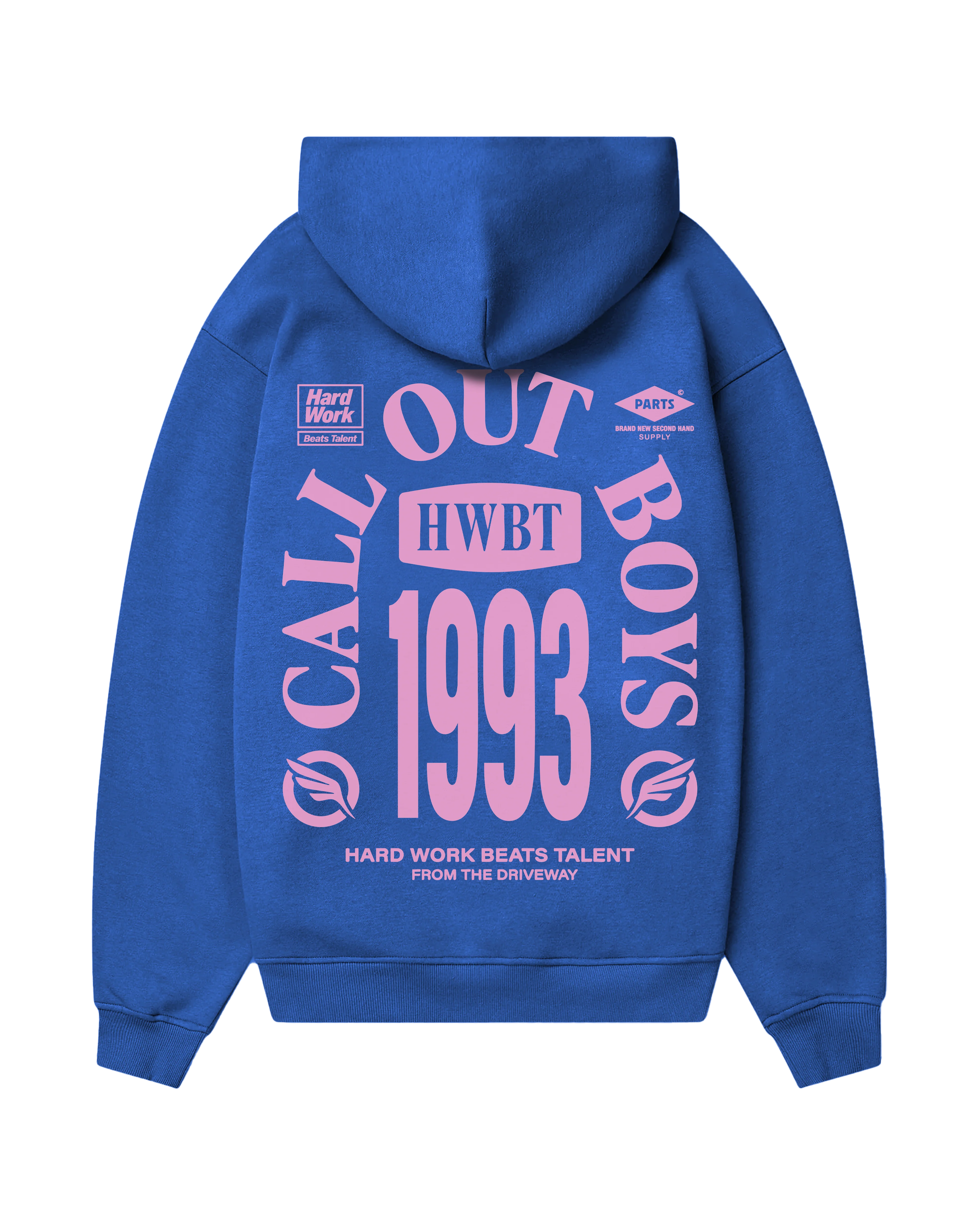 CALL OUT BOYS 1993 OVERSIZED HOODIE - COBALT - Image 2