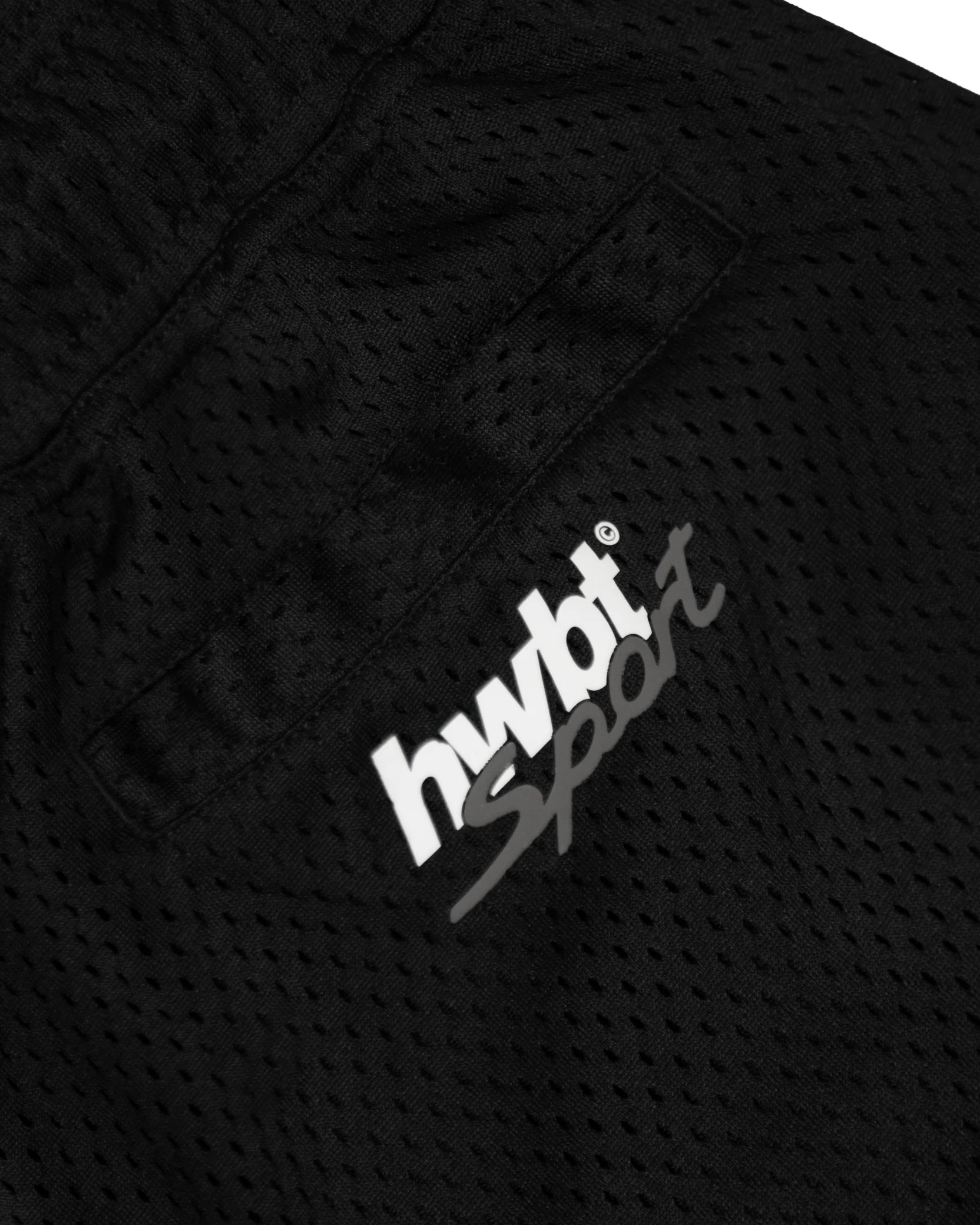 HWBT BLACK MESH SHORTS - Image 3